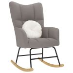 Scaun balansoar, gri taupe, material textil GartenMobel Dekor