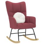 Scaun balansoar, roșu vin, material textil GartenMobel Dekor