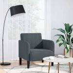 Canapea Scaun cu cotiere Gri închis 54 cm catifea GartenMobel Dekor