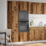 Dulap cuptor microunde, Lemn vechi, 60 x 57 x 207 cm, PAL GartenMobel Dekor