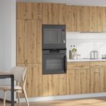 Dulap cuptor microunde Stejar artizanal lemn prelucrat GartenMobel Dekor