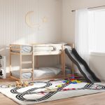 Pat supraetajat cu tobogan și scară, 80x200 cm, lemn masiv pin GartenMobel Dekor