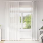 Perdele Voile cu Bucle 2 buc Alb 140x225 cm GartenMobel Dekor