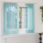 Perdele Voile cu Bucle 2 buc Turcoaz 140x140 cm GartenMobel Dekor