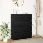 Bufetă Stejar negru 80x35x99 cm Lemn prelucrat GartenMobel Dekor