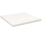 Blat de masă, alb, 60x60x2,5 cm, lemn masiv de pin, pătrat GartenMobel Dekor