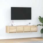 Dulapuri TV 2 buc Stejar Sonoma 60x31x25,5 cm Lemn prelucrat GartenMobel Dekor