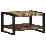 Masuta de cafea multicolora 70x50x38 cm lemn masiv recuperat GartenMobel Dekor
