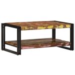 Masuta de cafea multicolora 90x50x38 cm lemn masiv recuperat GartenMobel Dekor