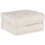 Puf modular crem 70x70x36 țesătură GartenMobel Dekor