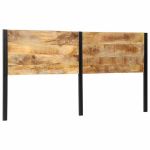 Tăblie de pat 200 cm lemn masiv de mango și fier GartenMobel Dekor