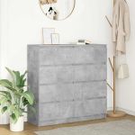 Bufetă Gri Beton 100x35x99 cm Lemn prelucrat GartenMobel Dekor