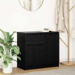 Bufetă cu sertar Stejar negru 71x35x65 cm Lemn prelucrat GartenMobel Dekor