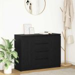 Bufetă cu sertare Stejar negru 100,5x35x76 cm Lemn prelucrat GartenMobel Dekor