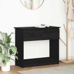Consolă cu sertare Negru 85,5x38,5x74,5 cm GartenMobel Dekor