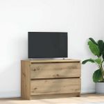 Dulap TV Artisan Stejar 80x35x54 cm Lemn prelucrat GartenMobel Dekor