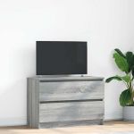 Dulap TV Gri Sonoma 80x35x54 cm lemn prelucrat GartenMobel Dekor