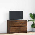 Dulap TV Stejar maro 80x35x54 cm Lemn prelucrat GartenMobel Dekor
