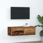 Dulap TV Lemn vechi 80x31x25,5 cm Lemn prelucrat GartenMobel Dekor