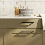 Mânere de dulap, 10 buc., negru, 128 mm, oțel inoxidabil GartenMobel Dekor