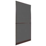 Plasă insecte cu balamale pentru uși, maro, 100 x 215 cm GartenMobel Dekor