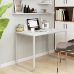 Birou de computer, alb, 110x60x73 cm, lemn prelucrat GartenMobel Dekor
