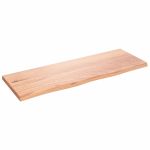 Poliță perete maro deschis 80x30x2 cm lemn masiv stejar tratat GartenMobel Dekor