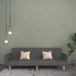 Canapea extensibilă cu 2 locuri, gri deschis, țesătură GartenMobel Dekor