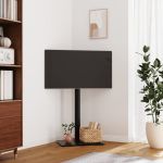 Suport TV pe colț cu 1 nivel pentru 32-65 inch, negru GartenMobel Dekor