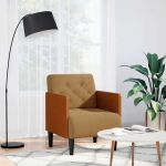Canapea Scaun cu Cotiere Maro 55 cm Catifea GartenMobel Dekor