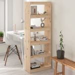 Bibliotecă/Separator cameră, 60x30x167,5 cm, lemn masiv pin GartenMobel Dekor