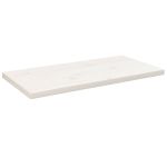 Blat de masă alb 80x40x2,5 cm lemn masiv de pin dreptunghiular GartenMobel Dekor