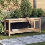 Bancă de grădină, 108x35x45 cm, lemn masiv de pin GartenMobel Dekor