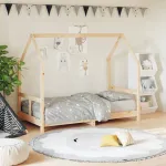 Cadru de pat pentru copii, 80x160 cm, lemn masiv de pin GartenMobel Dekor