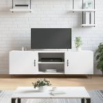 Comodă TV, alb, 150x30x50 cm, lemn compozit GartenMobel Dekor