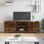 Comodă TV, stejar fumuriu, 150x30x50 cm, lemn compozit GartenMobel Dekor