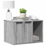 Cutie litieră pisici sonoma gri 60x40x40 cm lemn prelucrat GartenMobel Dekor