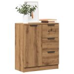 Dulap, stejar artizanal, 60x30x70 cm, lemn prelucrat GartenMobel Dekor