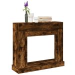 Mască de șemineu, stejar fumuriu 100x30x87,5 cm, lemn prelucrat GartenMobel Dekor