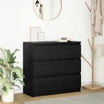 Bufetă Stejar negru 80x35x76 cm Lemn prelucrat GartenMobel Dekor