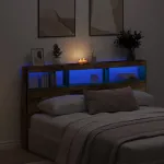 Dulap pentru tăblie cu LED Lemn vechi 180x17x102 cm GartenMobel Dekor