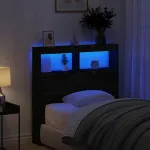 Dulap pentru tăblie cu LED Stejar negru 100x17x102 cm GartenMobel Dekor