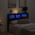 Dulap pentru tăblie cu LED Stejar negru 140x17x102 cm GartenMobel Dekor