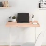 Blat de masă, 80x50x(2-6) cm, lemn masiv de stejar netratat GartenMobel Dekor