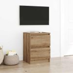 Dulap TV Artisan Stejar 40x35x54 cm Lemn prelucrat GartenMobel Dekor