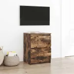 Dulap TV Stejar afumat 40x35x54 cm Lemn prelucrat GartenMobel Dekor