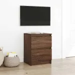 Dulap TV Stejar maro 40x35x54 cm Lemn prelucrat GartenMobel Dekor