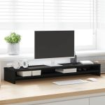 Suport pentru monitor Stejar negru 100x24x13 cm lemn prelucrat GartenMobel Dekor