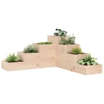 Jardinieră grădină 4 niveluri, 80,5x79x36 cm lemn masiv pin GartenMobel Dekor
