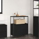 Dulap de baie cu rafturi Stejar negru 76,5x35x95 cm GartenMobel Dekor